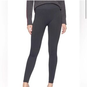 Spiritual Gangster Gray Ribbed Workout Lounge Leggings size M/L Seamless